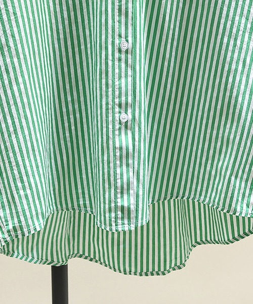 Dita(ディータ)の「ストライプルーズシャツ(シャツ/ブラウス・レディース・ピンク/グリーン/ブルー/オレンジ・M/L/XL)」の22枚目の写真