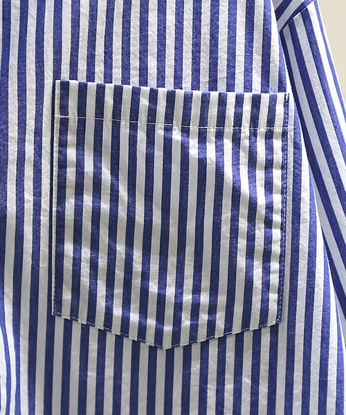 Dita(ディータ)の「ストライプルーズシャツ(シャツ/ブラウス・レディース・ピンク/グリーン/ブルー/オレンジ・M/L/XL)」の12枚目の写真
