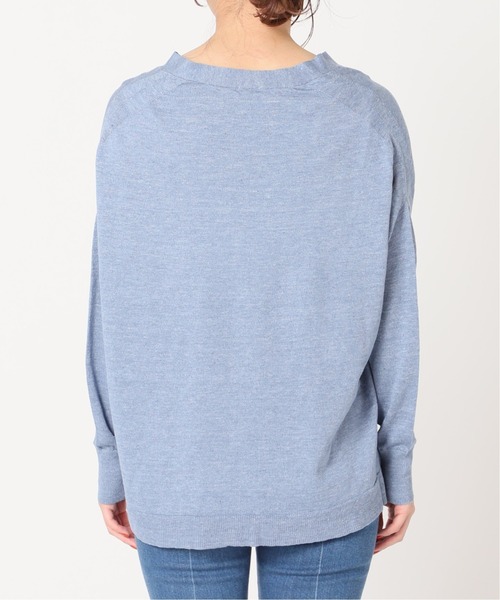 IENA（イエナ）の「Pasha リネンコットンワイド Vネックカーディガン（カーディガン/ボレロ・レディース・サックスブルー/グレー系その他/キャメル・FREE）」の12枚目の写真