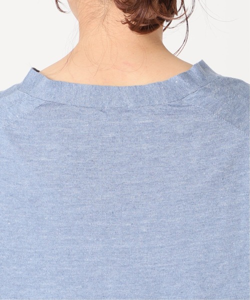 IENA（イエナ）の「Pasha リネンコットンワイド Vネックカーディガン（カーディガン/ボレロ・レディース・サックスブルー/グレー系その他/キャメル・FREE）」の13枚目の写真