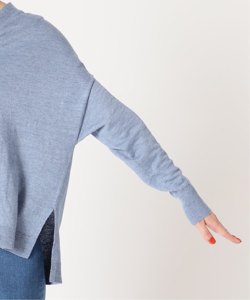 IENA（イエナ）の「Pasha リネンコットンワイド Vネックカーディガン（カーディガン/ボレロ・レディース・サックスブルー/グレー系その他/キャメル・FREE）」の15枚目の写真