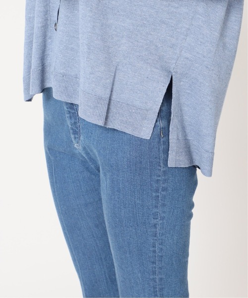 IENA（イエナ）の「Pasha リネンコットンワイド Vネックカーディガン（カーディガン/ボレロ・レディース・サックスブルー/グレー系その他/キャメル・FREE）」の17枚目の写真