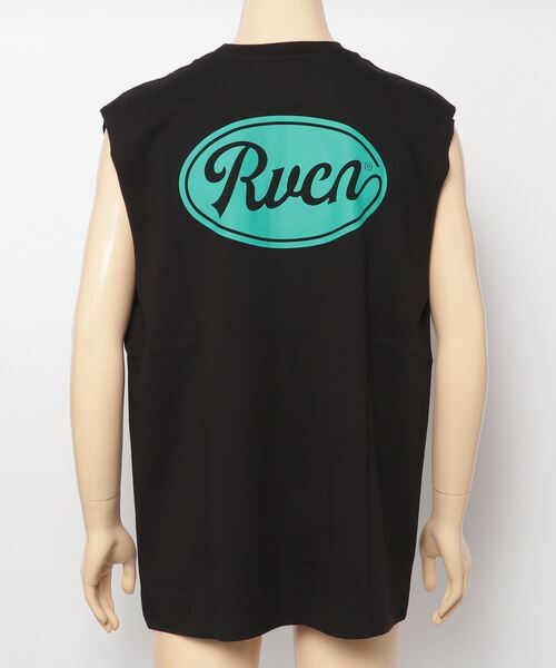 RVCA（ルーカ）の「RVCA/ルーカ ルーズシルエット ノースリーブTシャツ バックプリント タンクトップ BC041-365（タンクトップ・メンズ・ホワイト/ブラック/グリーン・S/M/L）」の5枚目の写真