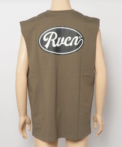 RVCA（ルーカ）の「RVCA/ルーカ ルーズシルエット ノースリーブTシャツ バックプリント タンクトップ BC041-365（タンクトップ・メンズ・ホワイト/ブラック/グリーン・S/M/L）」の7枚目の写真