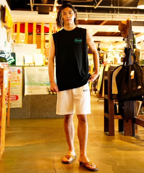 RVCA（ルーカ）の「RVCA/ルーカ ルーズシルエット ノースリーブTシャツ バックプリント タンクトップ BC041-365（タンクトップ・メンズ・ホワイト/ブラック/グリーン・S/M/L）」の19枚目の写真