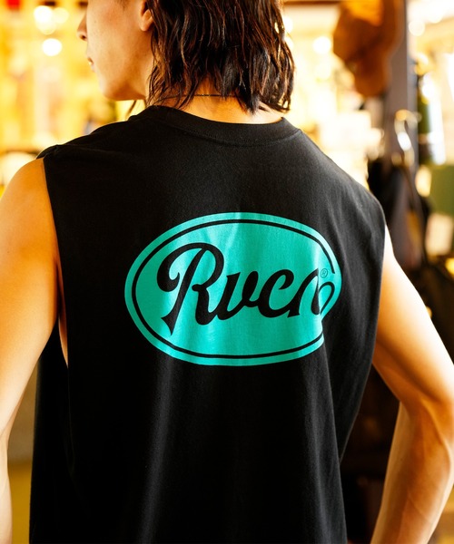 RVCA（ルーカ）の「RVCA/ルーカ ルーズシルエット ノースリーブTシャツ バックプリント タンクトップ BC041-365（タンクトップ・メンズ・ホワイト/ブラック/グリーン・S/M/L）」の18枚目の写真