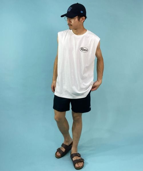 RVCA（ルーカ）の「RVCA/ルーカ ルーズシルエット ノースリーブTシャツ バックプリント タンクトップ BC041-365（タンクトップ・メンズ・ホワイト/ブラック/グリーン・S/M/L）」の10枚目の写真