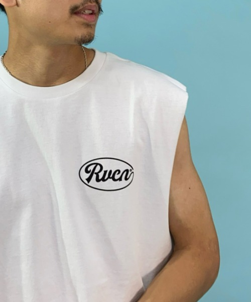 RVCA（ルーカ）の「RVCA/ルーカ ルーズシルエット ノースリーブTシャツ バックプリント タンクトップ BC041-365（タンクトップ・メンズ・ホワイト/ブラック/グリーン・S/M/L）」の13枚目の写真