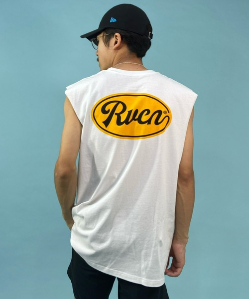 RVCA（ルーカ）の「RVCA/ルーカ ルーズシルエット ノースリーブTシャツ バックプリント タンクトップ BC041-365（タンクトップ・メンズ・ホワイト/ブラック/グリーン・S/M/L）」の12枚目の写真
