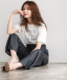 シルケットコットンロゴTシャツ