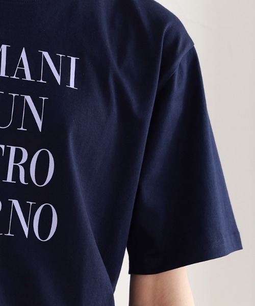 Pierrot(ピエロ)の「シルケットコットンロゴTシャツ(Tシャツ/カットソー・レディース・ネイビー/オフホワイト/チャコール・M/L)」の16枚目の写真