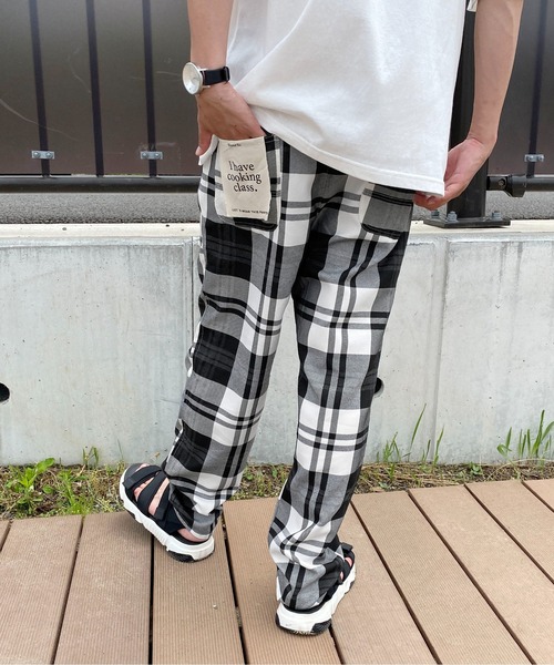 PairPair（ペアペア）の「チェックシェフパンツ(ユニセックス）（その他パンツ・メンズ・ブラック系その他/ベージュ系その他・MEDIUM/LARGE）」の6枚目の写真