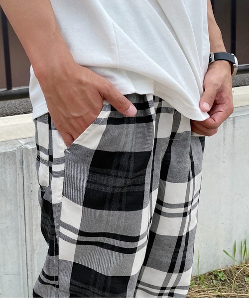 PairPair（ペアペア）の「チェックシェフパンツ(ユニセックス）（その他パンツ・メンズ・ブラック系その他/ベージュ系その他・MEDIUM/LARGE）」の7枚目の写真