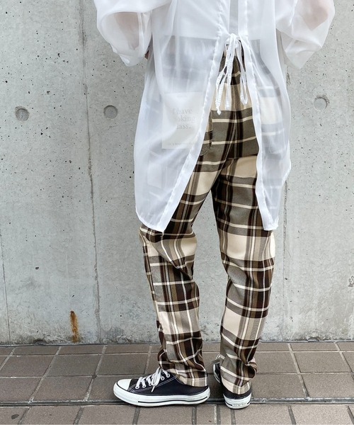 PairPair（ペアペア）の「チェックシェフパンツ(ユニセックス）（その他パンツ・メンズ・ブラック系その他/ベージュ系その他・MEDIUM/LARGE）」の10枚目の写真