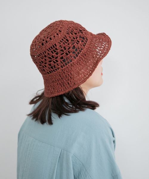 LOWRYS FARM(ローリーズファーム)の「スカシペーパーHAT 255560(ハット・レディース・ブラウン/オフホワイト・FREE)」の2枚目の写真