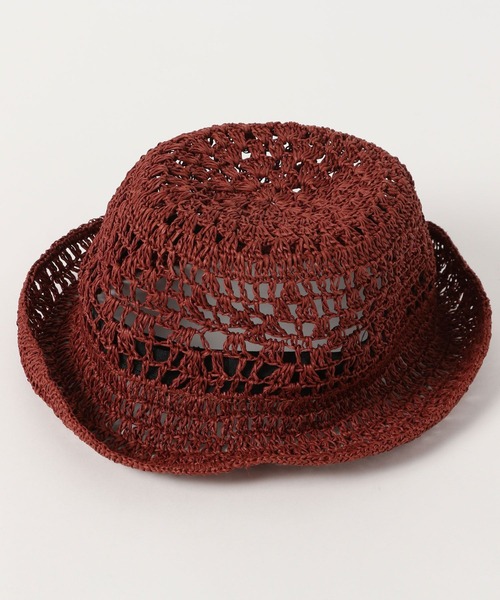 LOWRYS FARM(ローリーズファーム)の「スカシペーパーHAT 255560(ハット・レディース・ブラウン/オフホワイト・FREE)」の4枚目の写真