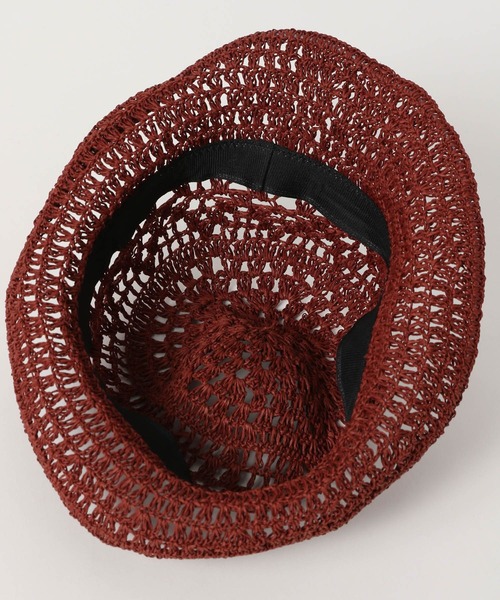 LOWRYS FARM(ローリーズファーム)の「スカシペーパーHAT 255560(ハット・レディース・ブラウン/オフホワイト・FREE)」の5枚目の写真