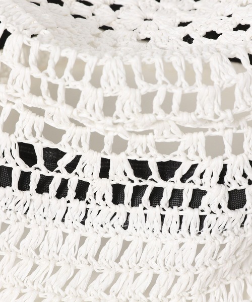 LOWRYS FARM(ローリーズファーム)の「スカシペーパーHAT 255560(ハット・レディース・ブラウン/オフホワイト・FREE)」の6枚目の写真