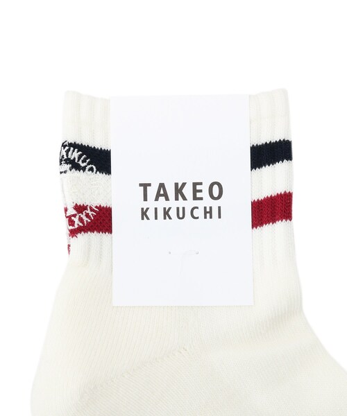 TAKEO KIKUCHI(タケオキクチ)の「◆配色ショートソックス(ソックス/靴下・メンズ・ホワイト/ブラウン系/ネイビー・00)」の6枚目の写真