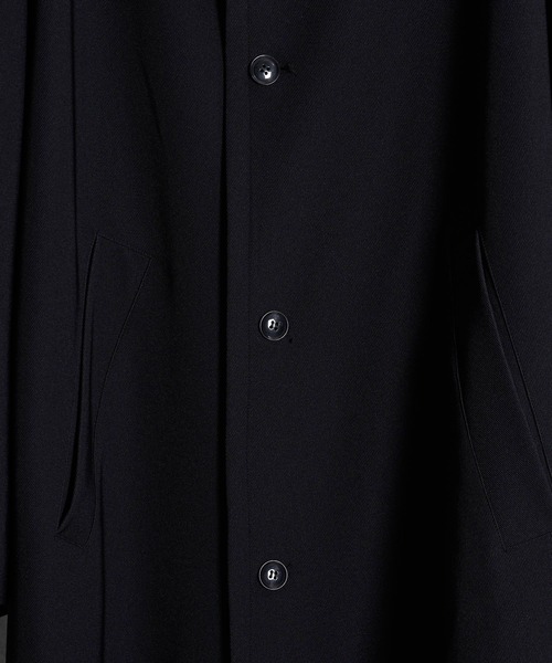 KUUUPY（クーピー）の「stand up collar long coat - スタンドカラーロングコート（その他アウター・メンズ・ブラック/ベージュ・SMALL/MEDIUM/LARGE）」の6枚目の写真