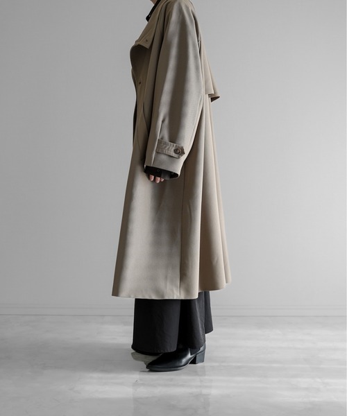 KUUUPY（クーピー）の「stand up collar long coat - スタンドカラーロングコート（その他アウター・メンズ・ブラック/ベージュ・SMALL/MEDIUM/LARGE）」の11枚目の写真