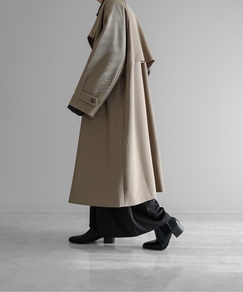 KUUUPY（クーピー）の「stand up collar long coat - スタンドカラーロングコート（その他アウター・メンズ・ブラック/ベージュ・SMALL/MEDIUM/LARGE）」の12枚目の写真