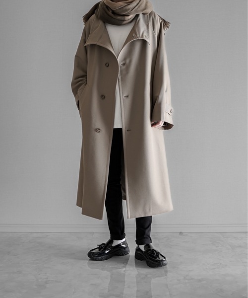 KUUUPY（クーピー）の「stand up collar long coat - スタンドカラー