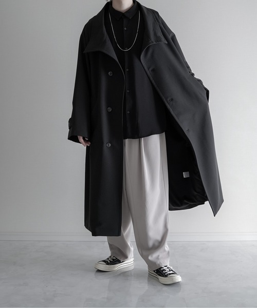 KUUUPY（クーピー）の「stand up collar long coat - スタンドカラー