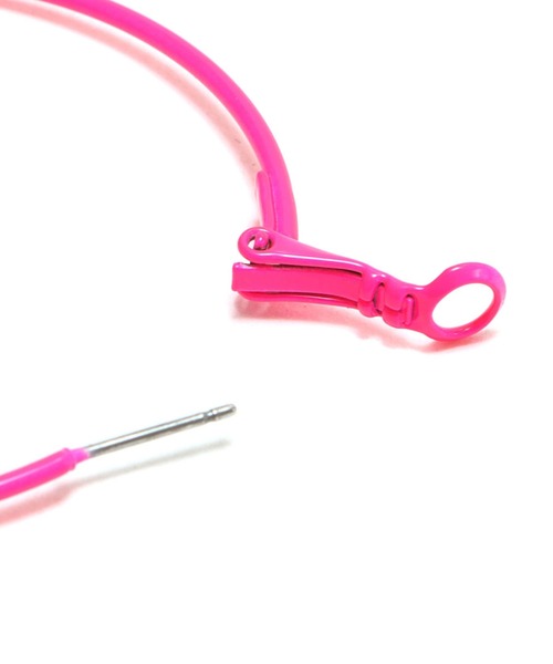 atmos pink（アトモスピンク）の「atmos pink カラフル フープピアス（ピアス（両耳用）・レディース・ホワイト/ネイビー/ピンク/オレンジ・FREE）」の12枚目の写真