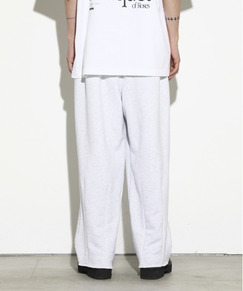 LEGENDA(レジェンダ)の「レジェンダ スイッチングワイド スウェットシャツパンツ / LEGENDA Switching Wide Sweatpants(スウェットパンツ・メンズ・ブラック/アッシュ・FREE)」の4枚目の写真