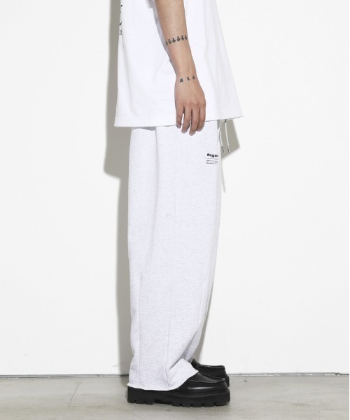 LEGENDA(レジェンダ)の「レジェンダ スイッチングワイド スウェットシャツパンツ / LEGENDA Switching Wide Sweatpants(スウェットパンツ・メンズ・ブラック/アッシュ・FREE)」の5枚目の写真