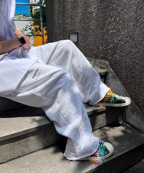 LEGENDA(レジェンダ)の「レジェンダ スイッチングワイド スウェットシャツパンツ / LEGENDA Switching Wide Sweatpants(スウェットパンツ・メンズ・ブラック/アッシュ・FREE)」の10枚目の写真