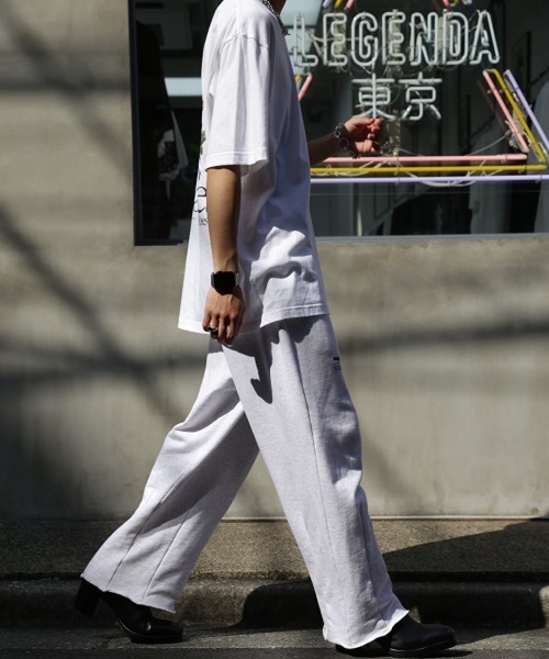 LEGENDA(レジェンダ)の「レジェンダ スイッチングワイド スウェットシャツパンツ / LEGENDA Switching Wide Sweatpants(スウェットパンツ・メンズ・ブラック/アッシュ・FREE)」の15枚目の写真