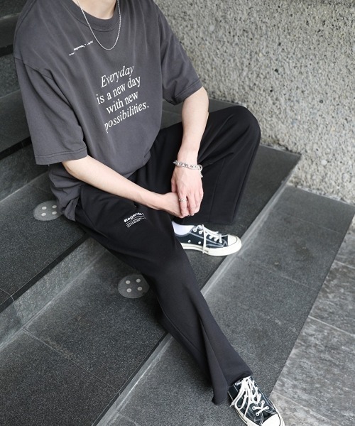 LEGENDA(レジェンダ)の「レジェンダ スイッチングワイド スウェットシャツパンツ / LEGENDA Switching Wide Sweatpants(スウェットパンツ・メンズ・ブラック/アッシュ・FREE)」の22枚目の写真