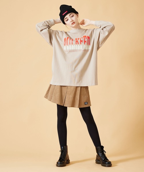 MILKFED.（ミルクフェド）の「MILKFED. LOGO KNIT CAP（ニットキャップ/ビーニー・レディース・ブラック/ベージュ/グレー/レッド・ONE SIZE）」の11枚目の写真