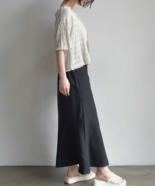 RETRO GIRL（レトロガール）の「メロウカーデビスチェ付set（Tシャツ/カットソー・レディース・スモークピンク/グリーン/オフホワイト/ダークブラウン・FREE）」の10枚目の写真