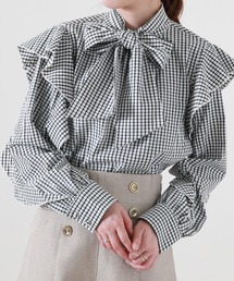 Cheek | 長袖ボウタイフリルブラウス(シャツ/ブラウス)