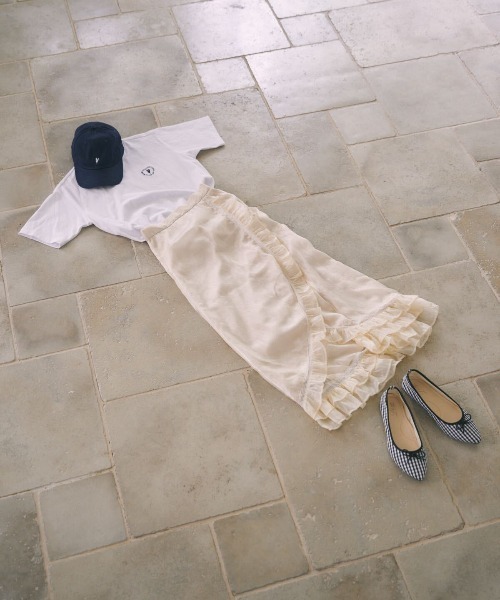 MIRO AMURETTE（ミロアミュレット）の「pale lady chiffon skirt/シフォンスカート（スカート・レディース・ナチュラル・SMALL/MEDIUM）」の10枚目の写真