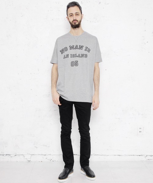 hardcover(ハードカバー)の「hardcover/ドルマンカレッジTEE(Tシャツ/カットソー・レディース・グレー・SMALL)」の6枚目の写真