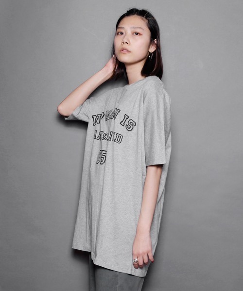hardcover(ハードカバー)の「hardcover/ドルマンカレッジTEE(Tシャツ/カットソー・レディース・グレー・SMALL)」の8枚目の写真