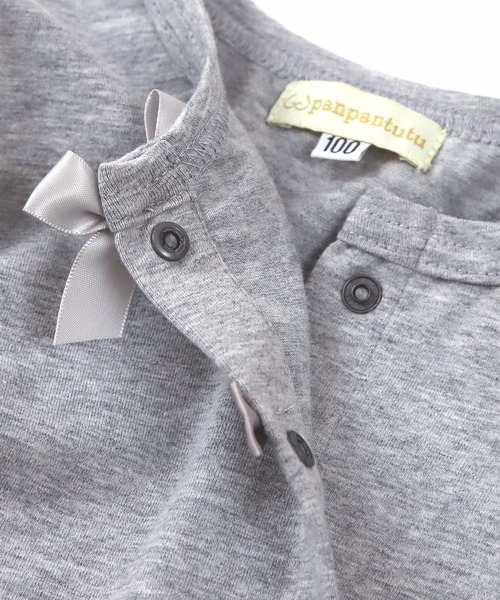 panpantutu（パンパンチュチュ）の「UVcut フレンチリボンカーディガン(Junior)（カーディガン/ボレロ・キッズ・ライトグレー/ネイビー/ベビーピンク/ミント/レモンイエロー・140cm/150cm）」の20枚目の写真