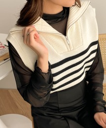 WEGO | WEGO/ハーフジップニットベスト(ベスト)