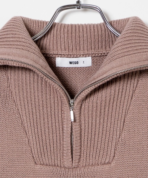 WEGO(ウィゴー)の「WEGO/ハーフジップニットベスト(ベスト・レディース・ブラック/サックスブルー/ライトブラウン/ホワイト系その他5・FREE)」の17枚目の写真