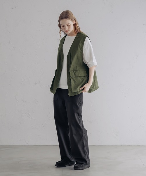 epnok(エプノック)の「Cotton Twill Baker Pants/コットンツイルベイカーパンツ(その他パンツ・メンズ・オリーブ/ブラック・MEDIUM/LARGE)」の4枚目の写真