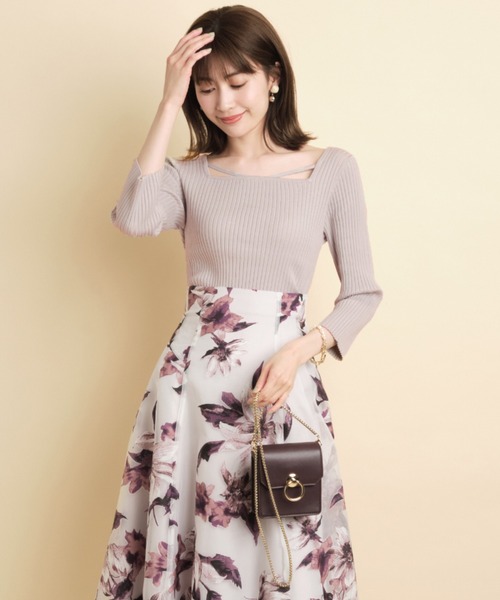 Apuweiser-riche♡ニット Apuweiser-riche（アプワイザーリッシェ）の「スクエアネックニット