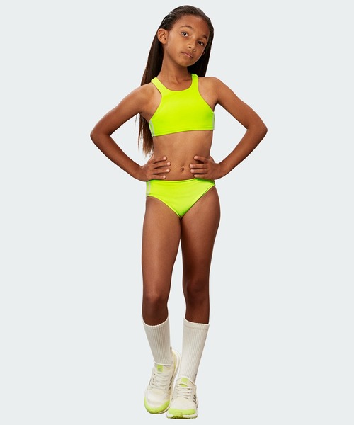 adidas(アディダス)の「IVY PARK スイムトップ / アディダスオリジナルス(キッズ/子供用)(水着・キッズ・イエロー・140/150/160)」の6枚目の写真