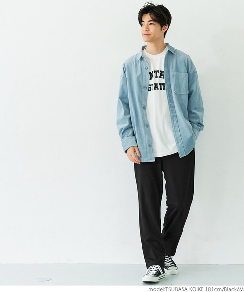 coca（coca）（コカ）の「スウェットテーパードパンツ（その他パンツ・メンズ・ブラック/グレー・M/L）」の4枚目の写真