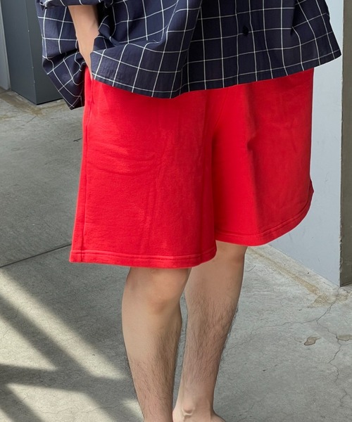 Toironier(トワロニエ)の「Toironier/トワロニエ/urake shorts/裏毛ショーツ(その他パンツ・メンズ・グレー/レッド/マスタード・F)」の6枚目の写真