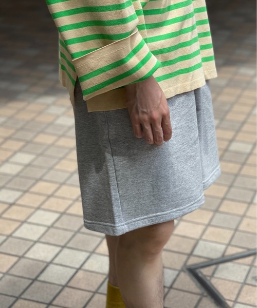 Toironier(トワロニエ)の「Toironier/トワロニエ/urake shorts/裏毛ショーツ(その他パンツ・メンズ・グレー/レッド/マスタード・F)」の5枚目の写真