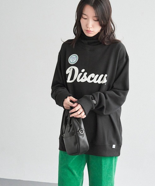 DISCUS ATHLETIC(ディスカス アスレチック)の「DISCUS ATHLETIC/ディスカス アスレチック USAコットンカレッジプリントスウェットプルオーバー(スウェット・レディース・ネイビー/ライトブルー/アイボリー/ブラック/グリーン系/オフホワイト・M/L)」の21枚目の写真